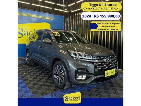 CAOA CHERY TIGGO 8 1.6 TGDI GASOLINA TXS MAX DRIVE DCT